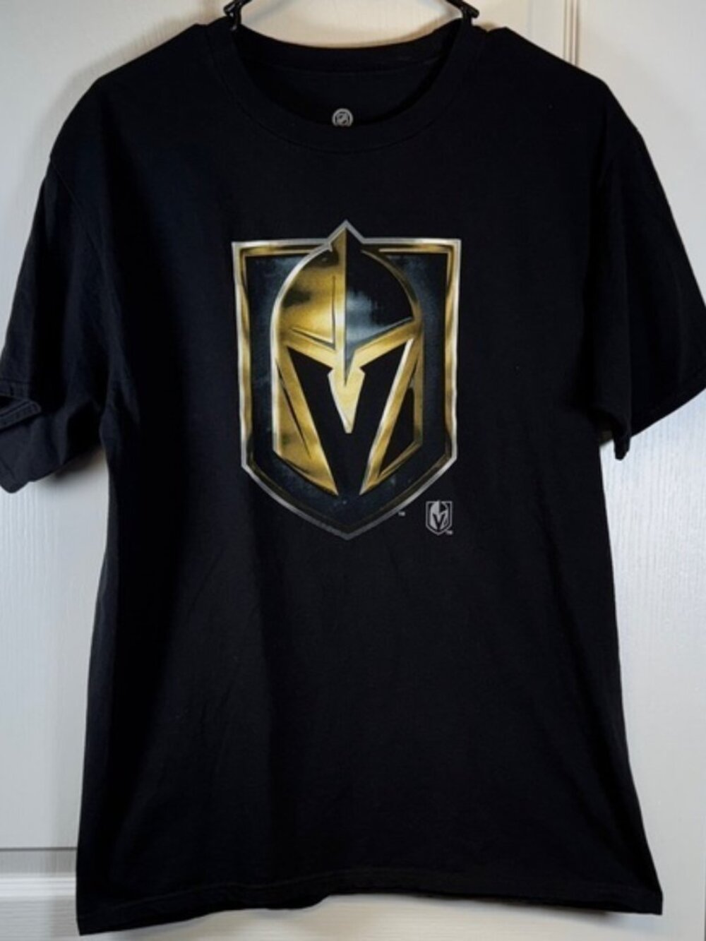 Fanatics NHL Vegas Golden Knights VGK Hockey Black Shirt Size Med EUC #SP-007